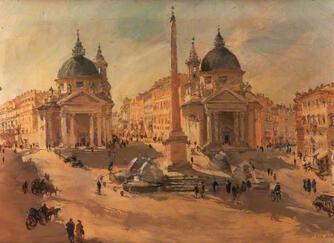 Piazza del Popolo, Rome (1920-1945)