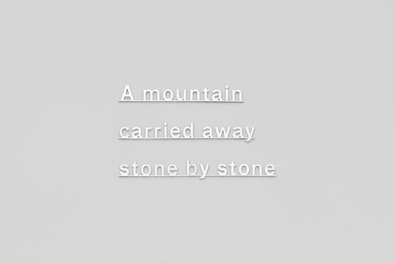 Ideas - (A mountain carried away stone by stone) (2017)