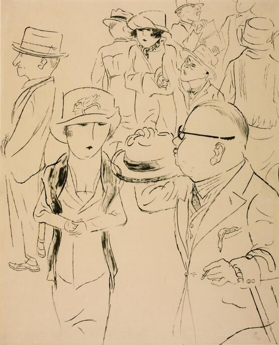 Drawing for 'The Mirror of the Bourgeoisie' (circa 1925)
