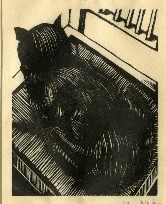 Cat on a chair (1919)
