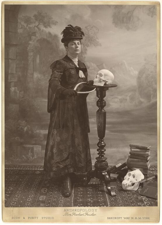 The Ladies' Field Club of York (suite of eight sepia photographs) : Mrs Herbert Fowler, Anthropology (1999)