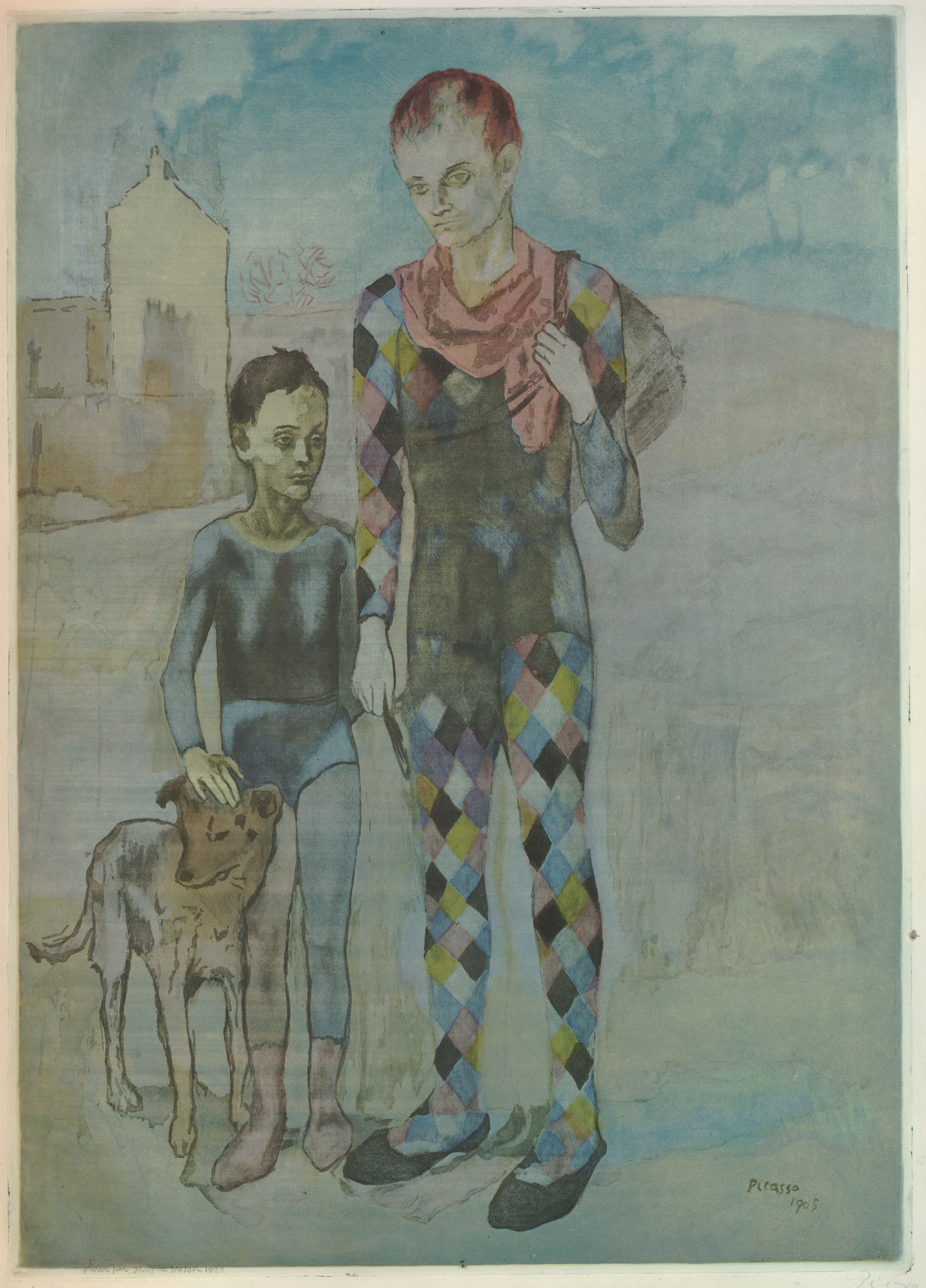 Les saltimbanques (after Picasso) (1923)
