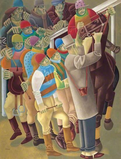 The Paddock (Jockeys) (1928)