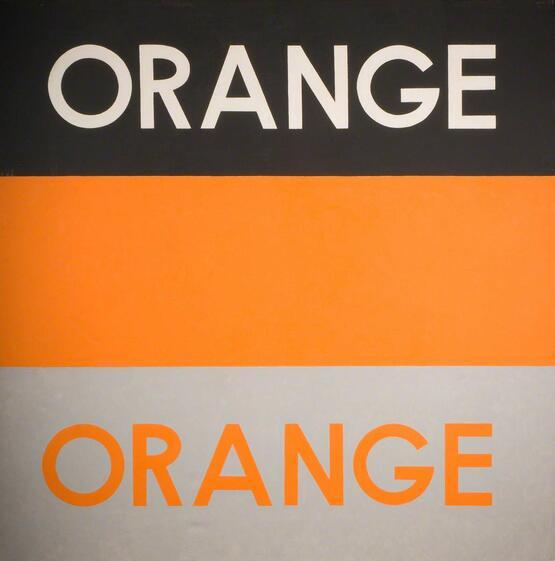 Marriage of the Verbal and the Visual (Orange) (1975)
