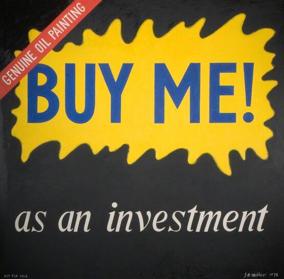 Not for Sale (Buy Me! As an investment, genuine oil painting) (1975)