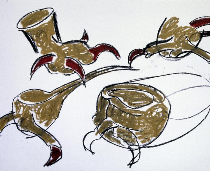 Studies for Claws Pots (1983)